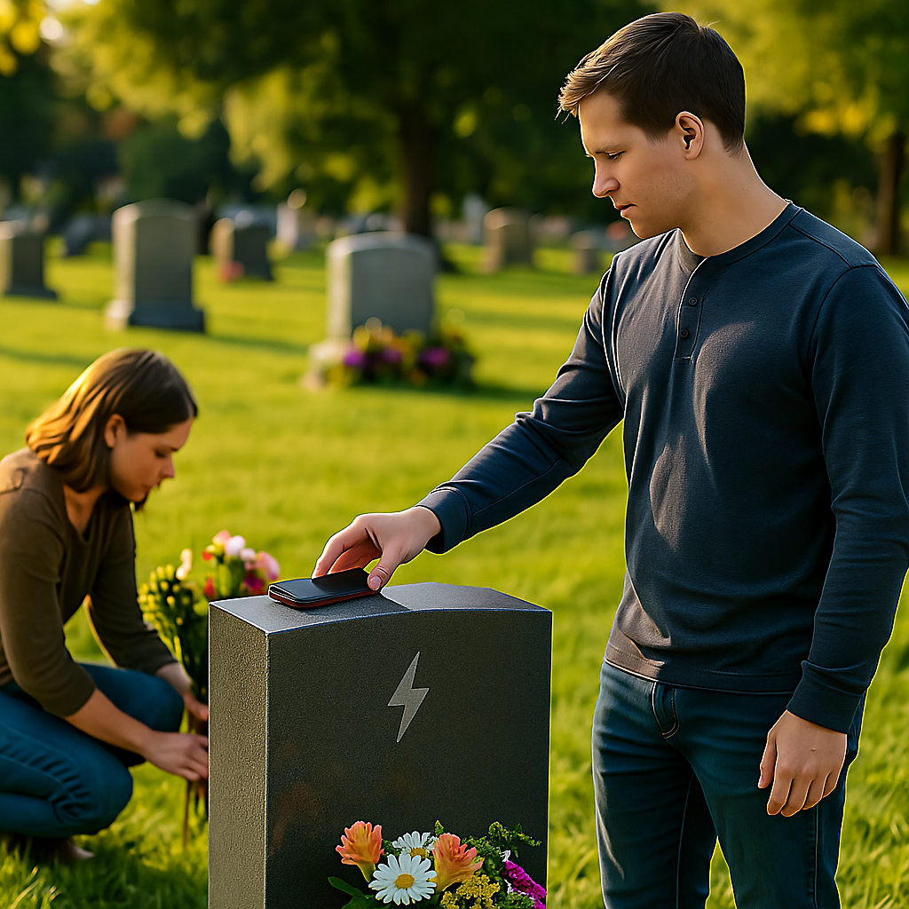 GravePower: Charge Your Phone from Great‑Grandpa’s Headstone