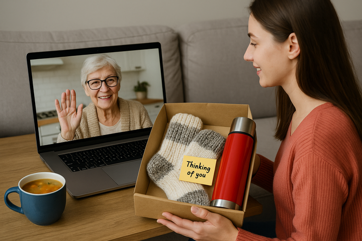Rent a grandma is thinking of you.