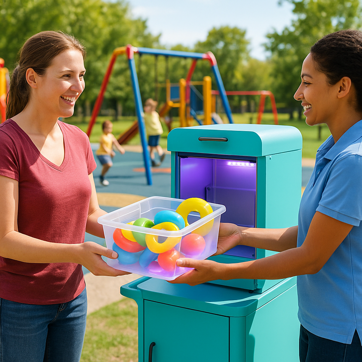 UV sanitizing stand